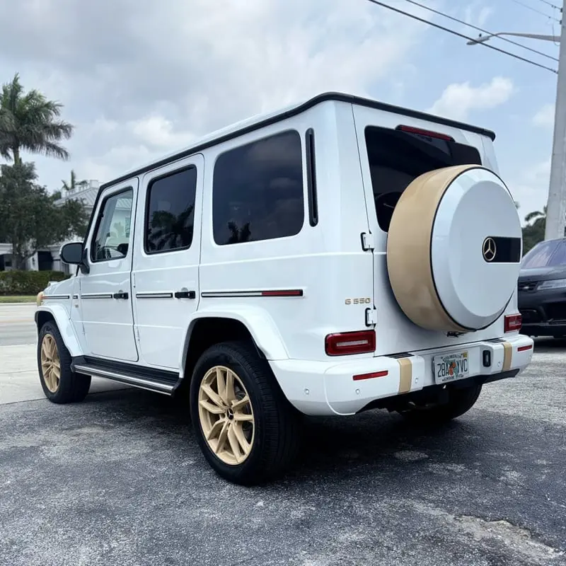 Body kit on a Mercedes-Benz, detail view, at Ecophant Auto Boca Raton