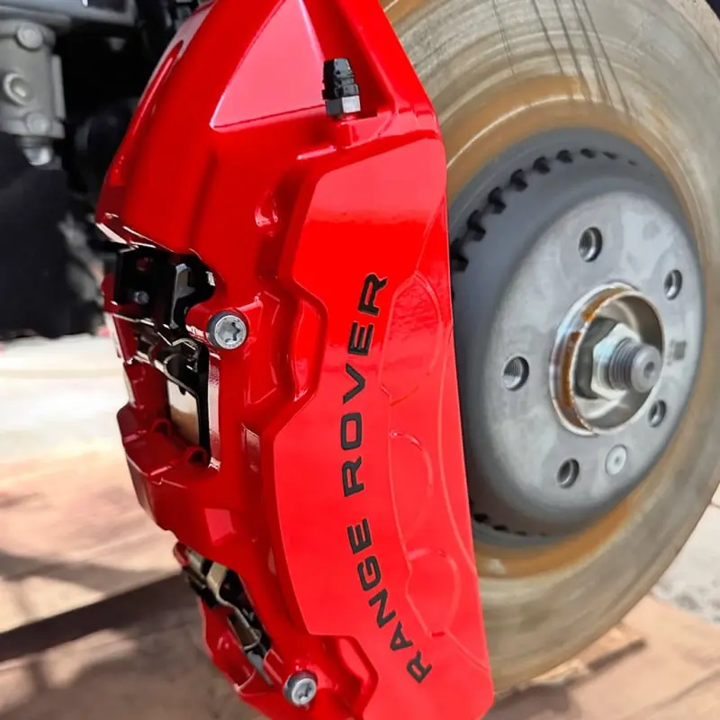 Painted calipers on a Range Rover at Ecophant Auto Boca Raton