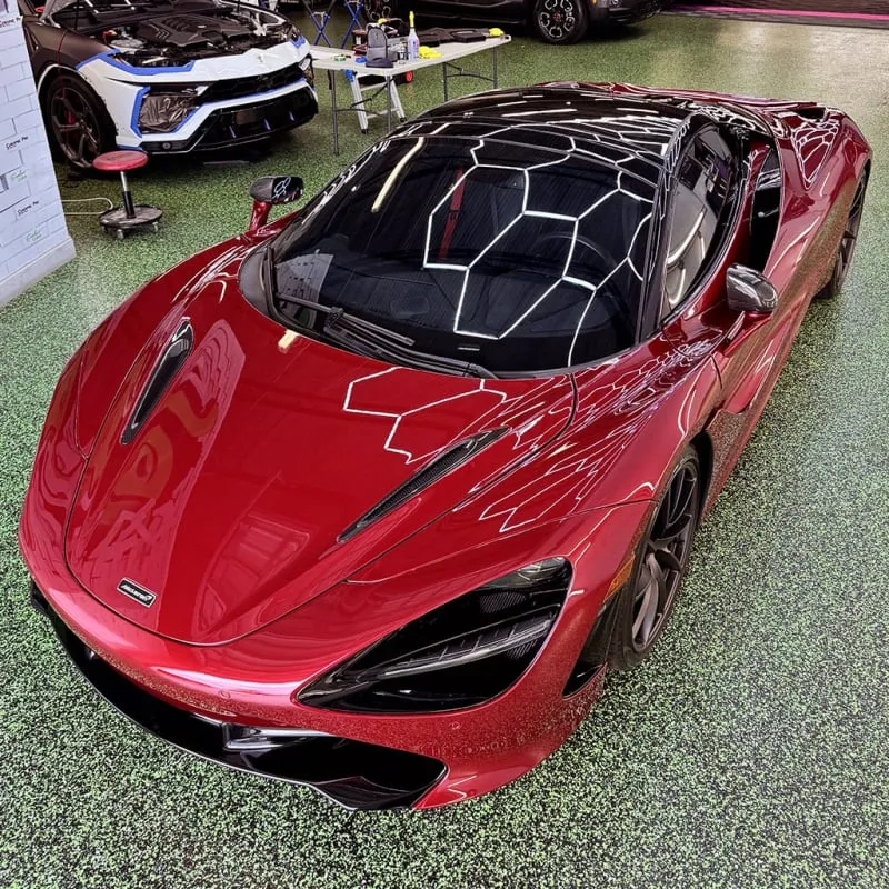Ceramic coating applied on a McLaren at Ecophant Auto Boca Raton