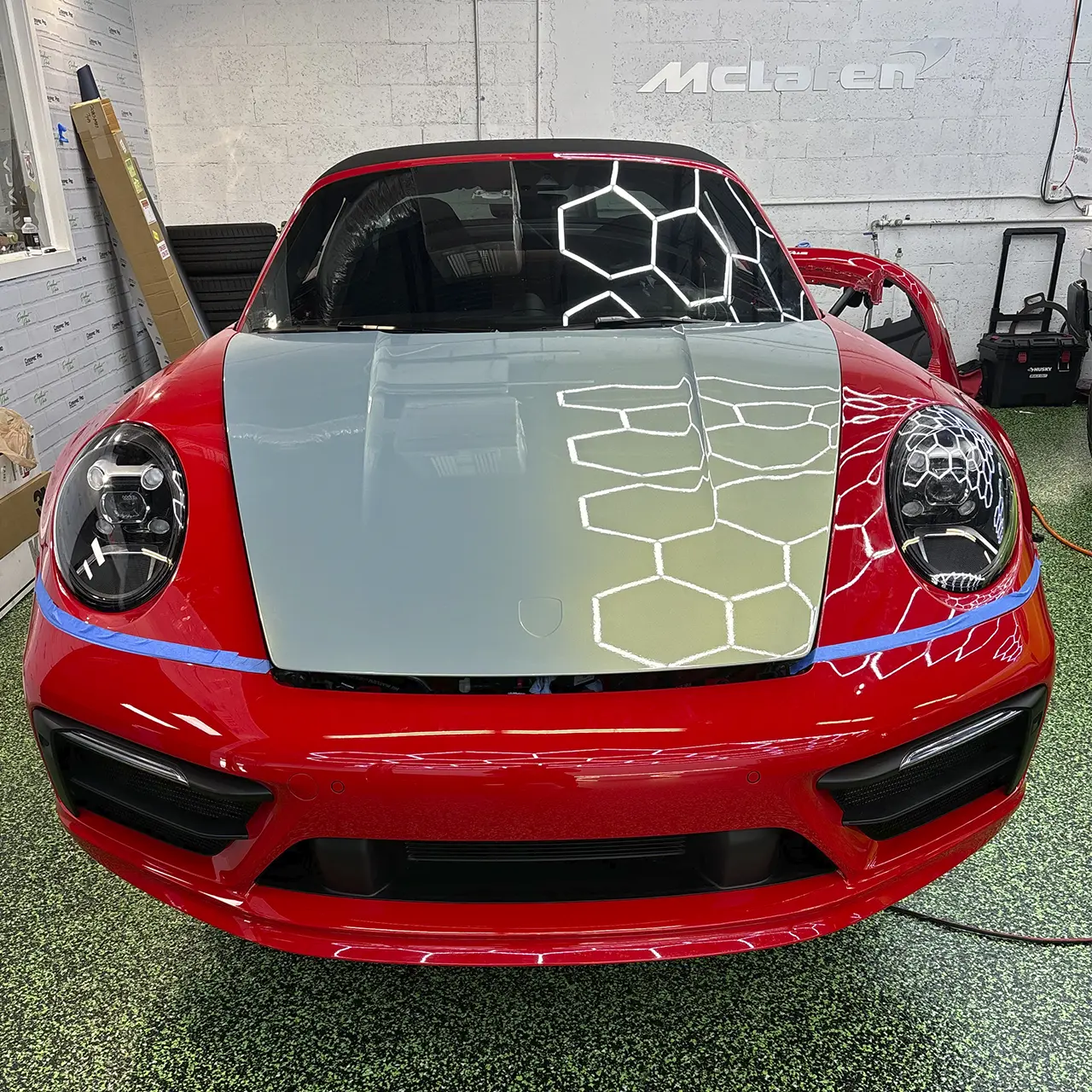 PPF installed on a Porsche at Ecophant Auto Boca Raton